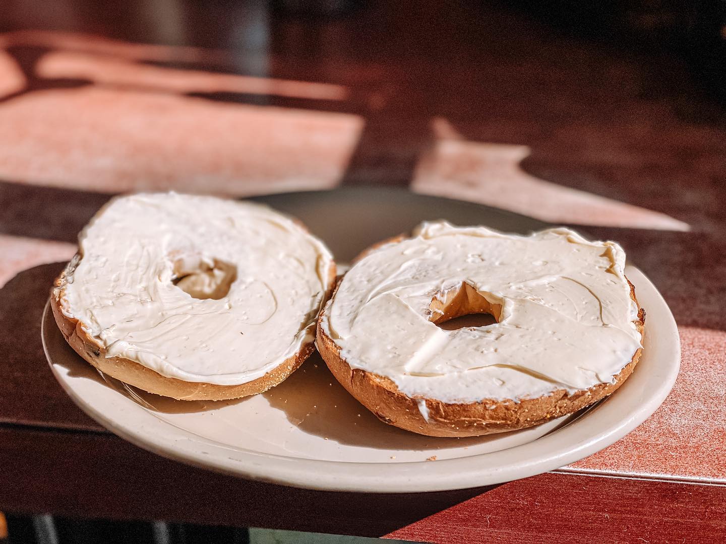 Bagel with cream cheese